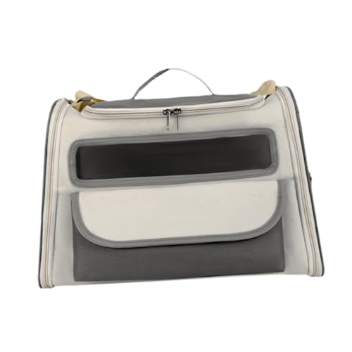 Milageto Pet Carrier -Handtasche mit verstellbarem Schultergurt tragbarer Haustierträger, der Tasche für kleine Katzen transparent transparent, Schwarz von Milageto