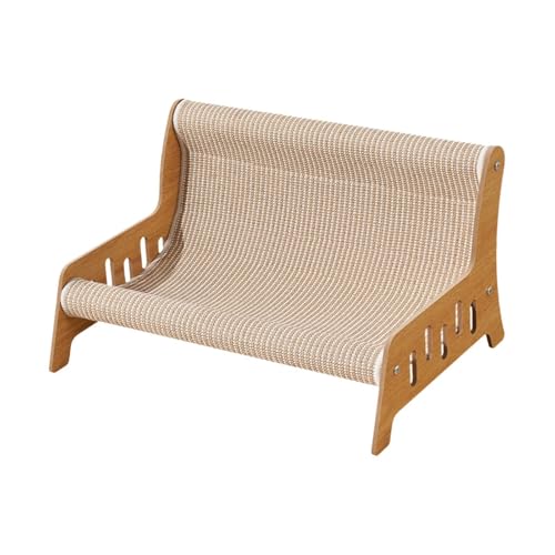 Milageto Sisal-Katzenstuhl, erhöhtes Katzenbett, gemütlicher Katzenkratzbaum für Hauskatzen, Katzenhängematte, Katzensofa, Stuhl für Kätzchen, Hauskatzen, XXL von Milageto