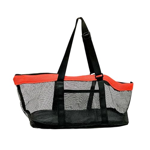 Milageto Tragetasche für Haustiere, Zwinger mit verstellbarem Schultergurt, Schulter-Reisetasche, Handtasche für Kleintiere, Welpen, Kätzchen, Katzen, Orange von Milageto