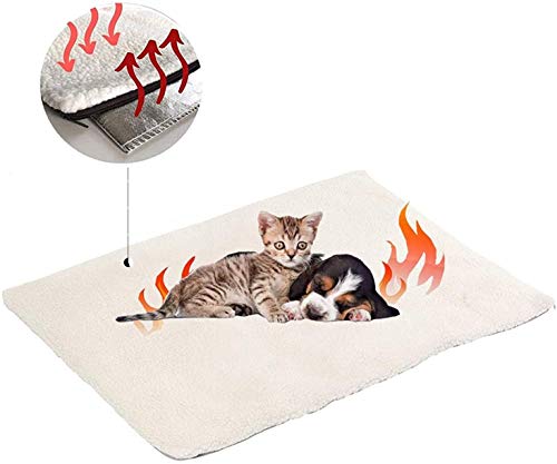 Milai Selbstheizende Decke für Katzen & Hunde,Wärmedecke für Katzen und Hunde,Umweltfreundliche Wärmematte,Heizmatte,Katzendecke,90x60 cm von Milai