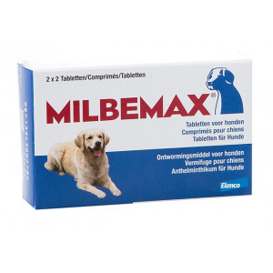 Milbemax Entwurmungstabletten für Hunde ab 5 kg 48 Tabletten von Milbemax