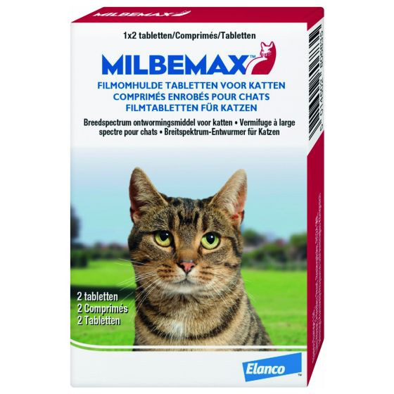 Milbemax Entwurmungstabletten für Katzen 2+ kg 2 Tabletten von Milbemax