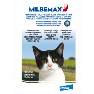 Milbemax Entwurmungstabletten für kleine Katzen und Kätzchen 20 Tabletten von Milbemax