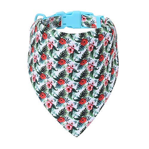 Mile High Life | Frühling Floral Kollektion | Weiches Poly-Baumwoll-Gewebe | Weibliche Hundehalsbänder | Schleifenhalsband | Bandana von Mile High Life