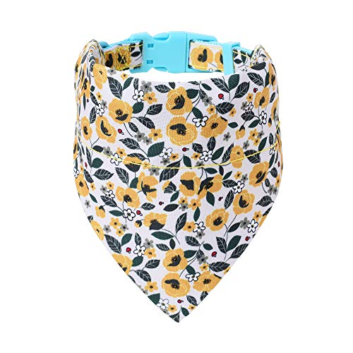 Mile High Life | Tropische Früchte Sommer Kollektion | Weiches Poly-Baumwoll-Gewebe | Weibliche Hundehalsbänder | Schleifenhalsband | Bandana von Mile High Life