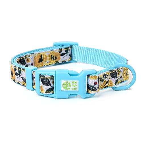 Mile High Life | Tropische Früchte Sommer Kollektion | Weiches Poly-Baumwoll-Gewebe | Weibliche Hundehalsbänder | Schleifenhalsband | Bandana von Mile High Life