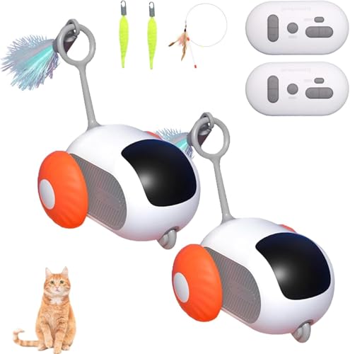 Milgeol Teazys Turbo Tail 3.0, Teazys Katzenspielzeug, Turboschwanz, intelligente Fernbedienung, elektrisch, interaktives Katzenspielzeug, per USB wiederaufladbar, Turboschwanz, Katzenspielzeug mit von Milgeol