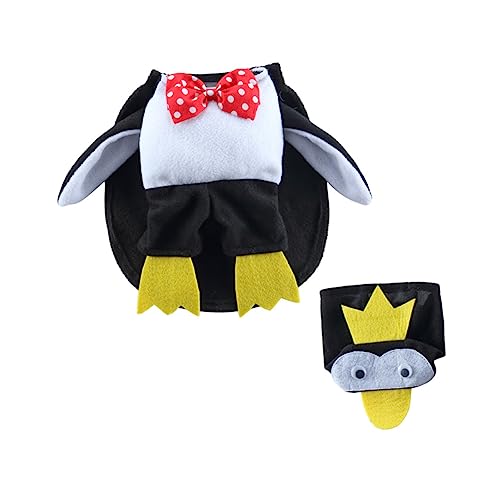 MILISTEN 1 Satz Verwandlungskostüm für Haustiere Halloween Costume Halloween kostüme Vampir-Hundekostüm süße Pinguin-Hundekopfbedeckung Mäntel Halloween-Katzenmantel Hund Umhang Polyester von Milisten