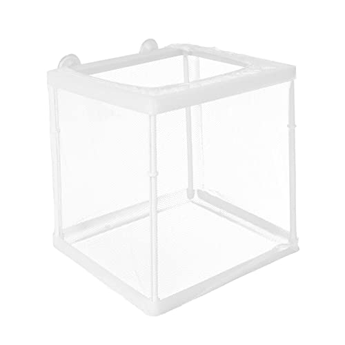 MILISTEN 1 Stück Box Isolationsbox Inkubationsbox Aquarium Netz Tropfakklimatisierungsset Tank Inkubator Mesh Fischnetz Aquarium Zuchttank Aquarium Fisch Umweltkleber Weiß von Milisten