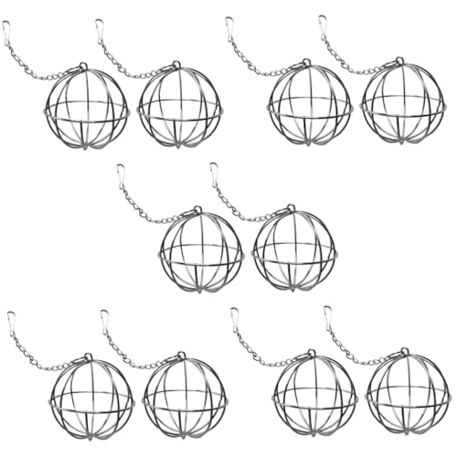 MILISTEN 10 STK Futterstelle Für Kaninchen Futterkäfig Für Talg Meerschweinchen Spielzeug Haustier Spielzeug Hamstergrasrahmen Fressregal Für Lebensmittel Hase Silver Rostfreier Stahl von Milisten