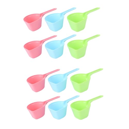 MILISTEN 12 STK Tier Futter Messlöffel Pet Food Scoop Measuring Cups for Pets Hundefutterschaufel Plastik messbecher Haustier Hundefutterlöffel Schälchen Speisewasser Tierfutter Tasse pp von Milisten