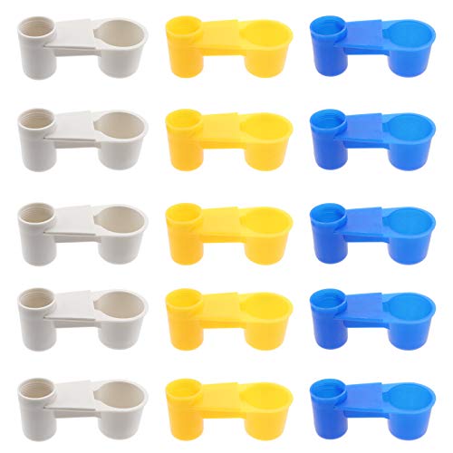 MILISTEN 15pcs Haustier Vogel Wasser Feeder Taube Wasser Dispenser Vögel Wasser Tasse Auto Feeder Abnehmbare Schüssel von Milisten