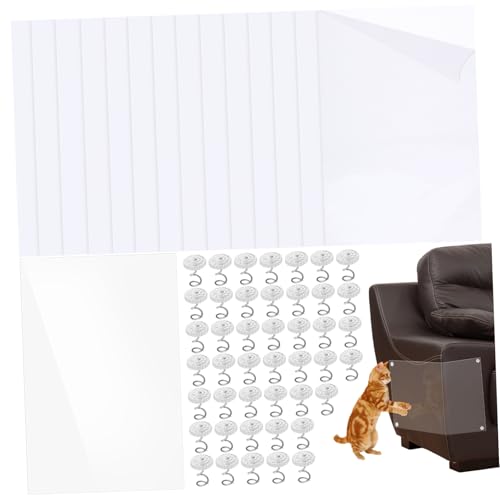 MILISTEN 15 Stück – Kratzaufkleber Für Sofas Kunststoff Katzenkratzer Möbelschutz Katzenkratzer Couchbezug Möbel Katzenkratzschutz Couch Kratzschutz PVC Transparent von Milisten