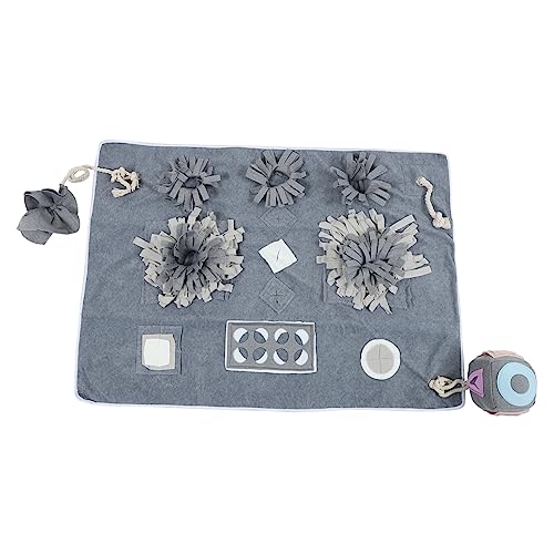 MILISTEN 1Stk Pet Sniffing Pad Kaninchen Kauspielzeug Katze Schnüffeldecke schnüffelmatte für Hunde Training Pads für Hunde Trainingsunterlage für Haustiere Hundebedarf Polarfleece Grey von Milisten