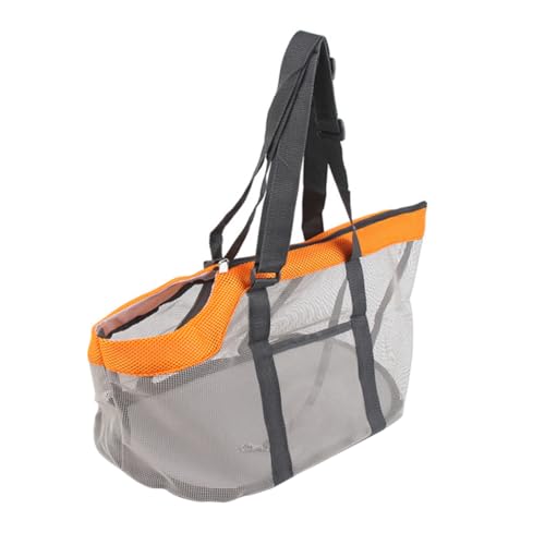 MILISTEN 1stk Haustier Handtasche Welpen Outdoor Handtasche Hasengeschirr Katze Handtasche Tragetasche Für Katzenschlingen Netz-reisetaschen Kaninchen Tragetasche Aluminiumlegierung Orange von Milisten