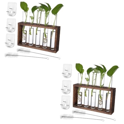 MILISTEN 2 Sätze Behälter für Blumenarrangements Terrarium Rutschen für Kinder klare Vasen deckenkorb Hanging Basket Wandbehang-Pflanzgefäß aus Glas Pflanzgefäß für Reagenzgläser Protokoll von Milisten