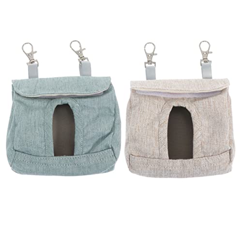 MILISTEN 2St Kaninchen-Heu-Tasche Guinea-Feeder Hasenfutterstelle Feeder-Rack hamsterkäfig zubehör Hamster zubehör für den käfig Futtersack für Chinchillas Futterbeutel für Kaninchen Stoff von Milisten