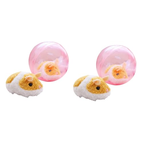 MILISTEN 2St Sandpulver transparenter Hamsterball Ballspielzeug zum von Katzen Hamster Spielzeug hamsterspielzeug Geschenke das Geschenk helles Pulver leuchtendes Pulver elektrisch von Milisten