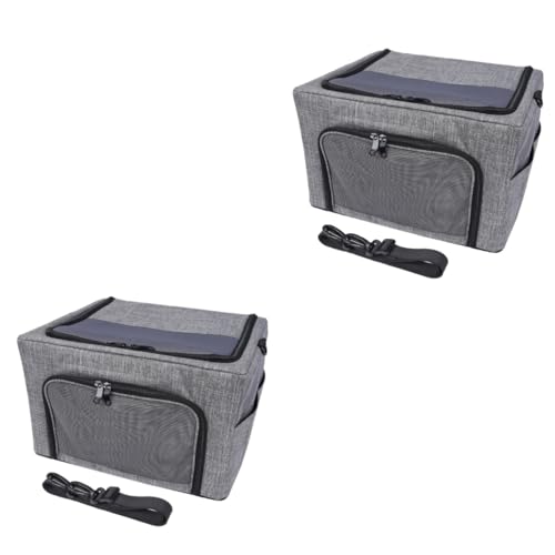 MILISTEN 2st Auto Hundetransporter Atmungsaktive Katzentasche Haustiertasche Für Den Autositz Bequeme Transportbox Für Haustiere Faltbare Einkaufstasche Outdoor-Tasche Für Hunde Träger Grey von Milisten