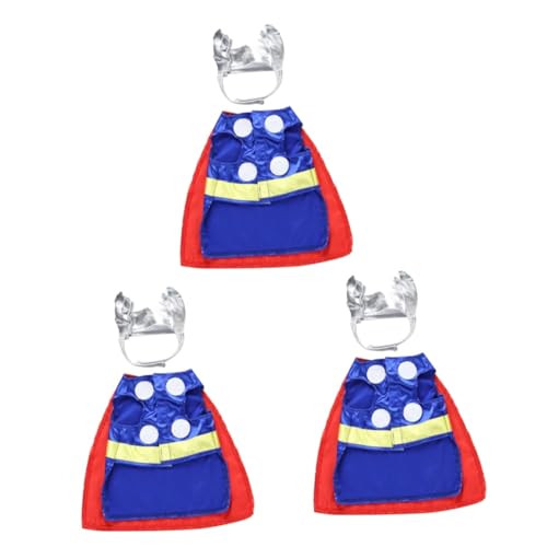 MILISTEN 3 Sätze Kleidung Katze-Halloween-Kostüm Halloween-Haustier-Outfit Tier kostüm tierkostüm Nachthemd Pyjama Halloween-Kostüm für Haustiere Hunde-Cosplay-Anzug Haustier Hund Pullover von Milisten