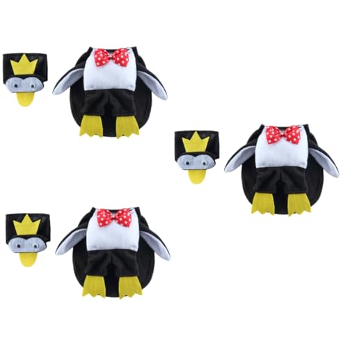 MILISTEN 3 Sätze Verwandlungskostüm für Haustiere Halloween Costume Halloween kostüme Welpen-Urlaubskostüme Katze Pinguin Kostüm weihnachtsdeko Hund Halloween-Mantel Hundeumhang Polyester von Milisten