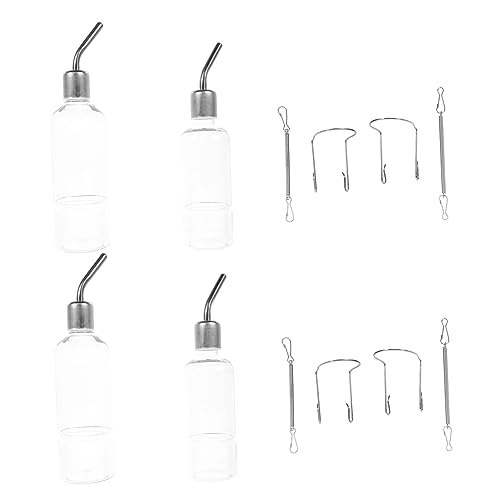 MILISTEN 3 Sets Externe Meerschweinchen Trinkflasche Haustier Futterflasche Auslaufsichere Chinchilla Flasche Hamster Automatische Haustier Wasserflasche Auslaufsichere Flaschen von Milisten