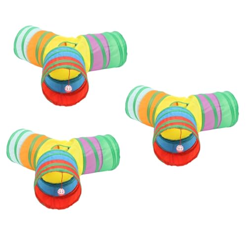 MILISTEN 3St y Katzentunnel interaktives katzenspielzeug Interactive cat Toy Katze Spielzeug cat Spielzeug spielsachen für Katzen die Katze Zelt Kätzchen Katze spielt abspielen Polyester von Milisten