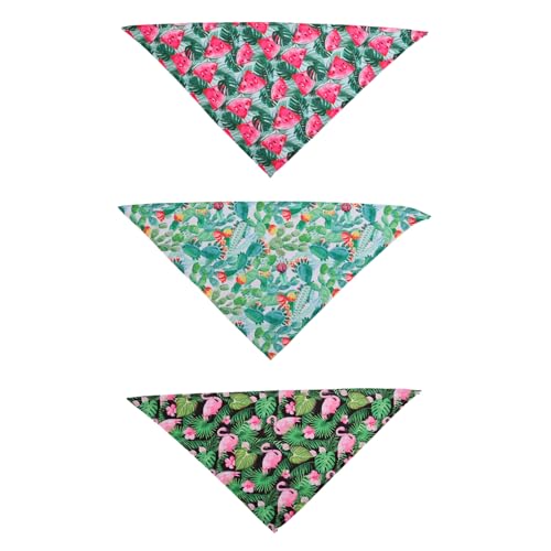 MILISTEN 3St Lätzchen Sommer-Haustierbandana Kragen Hund namensschild Hundebandanas groß Welpe pet Supplies haustierbedarf hundekostüme Haustier-Bandana Heimtierbedarf Polyester von Milisten