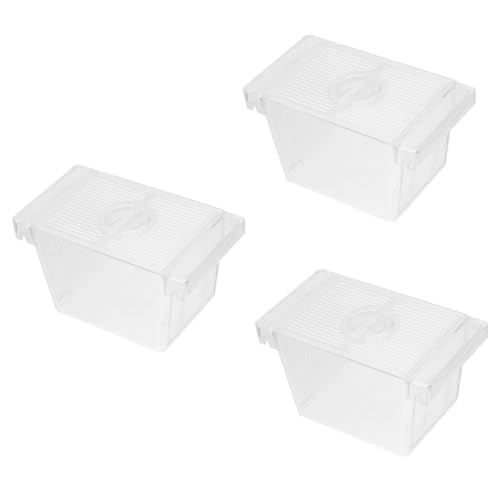 MILISTEN 3st Brutkasten Für Frittierboxen Acrylbox Betta-Aquarium Mit Trennwand Zuchtbecken Aquariumzubehör Fisch-isolationsfall Separator Aquarienfische Trennnetz Für Aquarien Plastik von Milisten