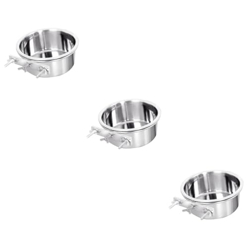 MILISTEN 3St Hängender Fressnapf langlebige Katzennäpfe Katzenfutterbecken edelstahlschüsseln Stainless Steel Bowl Hundenäpfe Futternapf für Hunde entzückende Welpenschüssel Katzennapf von Milisten