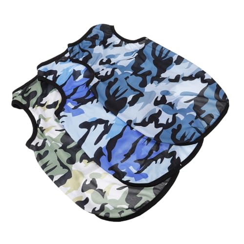 MILISTEN 3st Haustierweste Haustier-Camouflage-Shirt Hund-Weste-Shirt Hundekleidung, Hundekühlkissen Hundeshirt Welpenweste Atmungsaktive Kleidung Für Welpen Camo-Shirt Polyester von Milisten