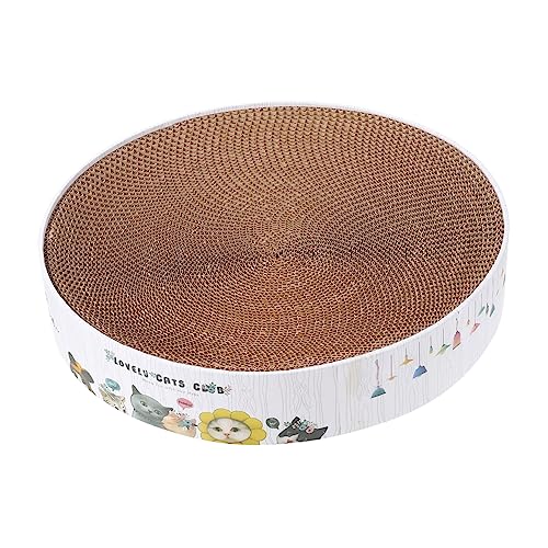 MILISTEN 3 Stücke Katze Liefert Runde Schüssel Kratzbrett Karton Scratch Pad Kätzchen Matte Sofa Teppich Protector von Milisten