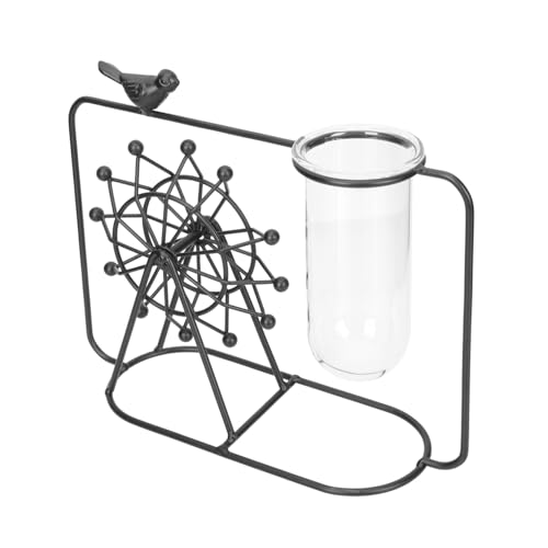 MILISTEN 4 Stück Behälter Für Hydroponische Pflanzen Anlage Dekor Terrarien-hydrokulturpflanzer Luftpflanzen Hydroponische Pflanzvase Terrarienpflanzer Miniaturhalter Zwiebelvase Glas Black von Milisten