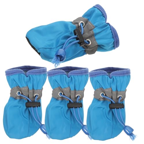 MILISTEN 4 Stück Schuhe Für Hunde Outdoor-socken Schneestiefel Für Welpen Draussen Haustier Kurze Stiefel Warme Wintersocken Hundeschuhe Für Haustiere Kleine Und Mittelgroße Hunde Chihuahua von Milisten