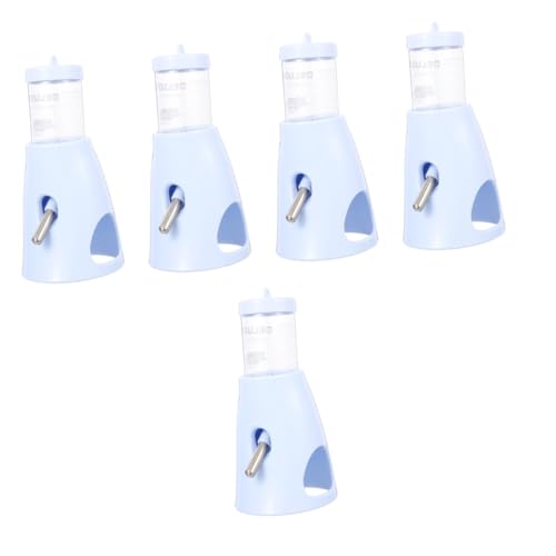 MILISTEN 5 Stück Hamster Wasserflasche Tägliche Hamster Flasche Hamster Futternapf Boden Wasser Futterspender Kaninchen Futterspender Haustier Futterspender Boden Hamster Tränke von Milisten