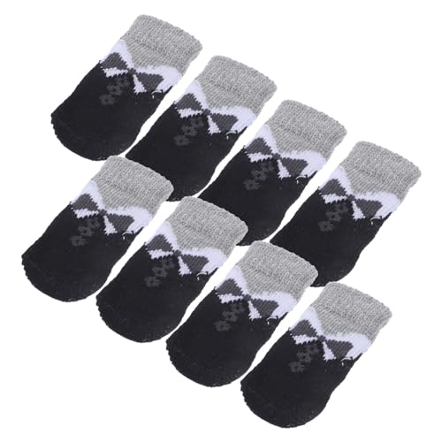 Milisten 8 STK Haustier Socken Pfotenschützer Für Haustiere Personalisierte Hundesocken Welpensocken Hund Warme Socken Hundesocken Stricken Hundestiefel Warme Haustiersocken Polyester von Milisten