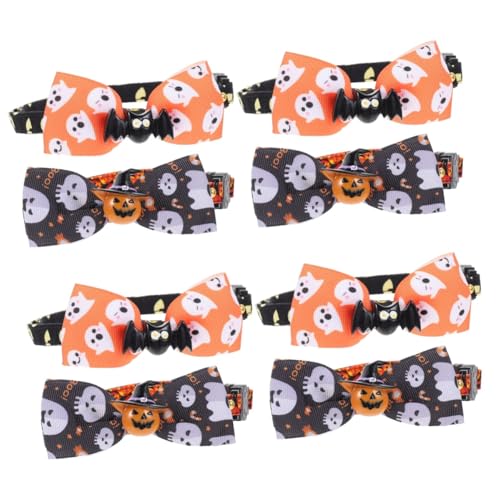 Milisten 8 STK Haustierhalsband Für Haustierkatzen Halloween-haustierbekleidung Halloween-hundehalsband Halloween-partydekorationen Katzenhalsband Welpenhalsband Polyester von Milisten