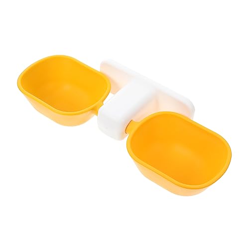 MILISTEN Fressnapf Zum Aufhängen An Der Wand Hund Wasserhalter Schüssel Pet Diner Feeder Katzen Wassernapf Nahrung Wasser Feeder Katzennapf Hundefutter Slow Feeder Hundenapf Yellow Plastik von Milisten