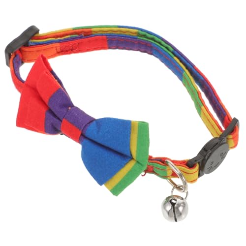 MILISTEN Modisches Fliege-Halsband für Haustier-hundezubehör Exquisite Regenbogen-Fliege von Milisten