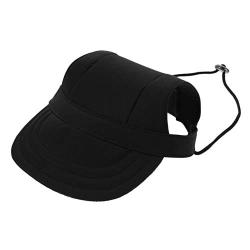 MILISTEN Haustierkappe Hundemütze Sonnenhut Bellen Pfotenbalsam Gehörschutz Für Hunde Hundehalsband Licht Hunde-Sonne-Shirt Sommerlicher Haustierhut Hundeglocke Kauer Visier Black von Milisten