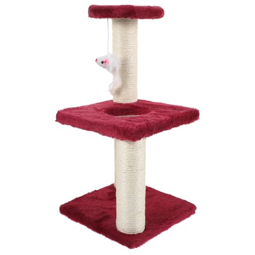 MILISTEN Klettergerüst für Katzen katzenturm Katzen Turm krallenpflege für Katzen spielsachen für Katzen Cats Toys Katzenbaumturm für große Katzen verschleißfester Kätzchenkratzer MDF von Milisten