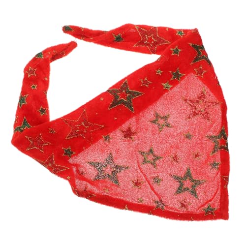 MILISTEN Polyester Hundehalsband Waschbar Katzen Bandanas Weihnachts Hunde Bandanas Bandana Schal von Milisten