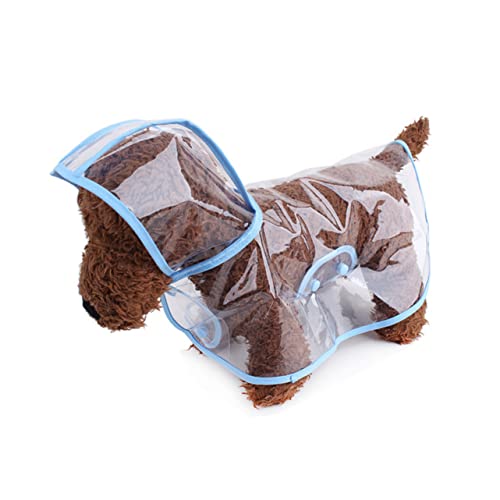 MILISTEN Regenbekleidung Für Haustiere Transparente Pet Regenbekleidung Haustier Mit Kapuze Hunde Winterjacke Reflektierende Regenjacke Modejacke Regenponcho Für Hunde Mantel Wasserdicht von Milisten