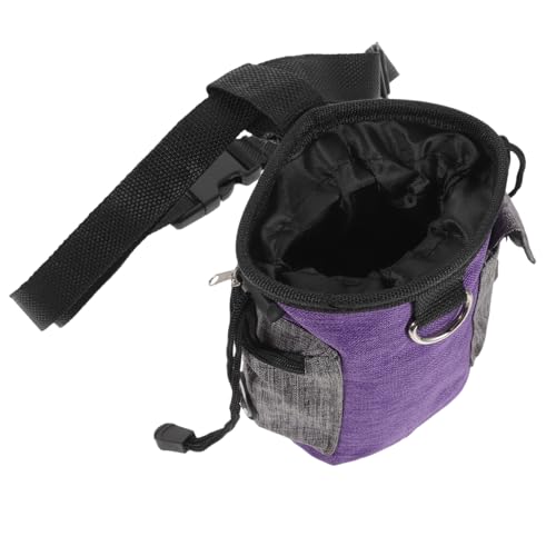 MILISTEN Snackpaket Für Haustiere Welpe Hund Tasche Beutel Behandeln Bausatz Snackhalter Oxford-Stoff Violett von Milisten