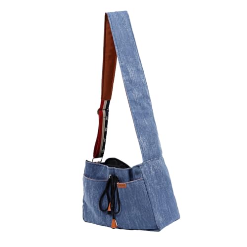 MILISTEN Transportbox für Haustiere Umhängetasche für Haustiere Brusttasche für Haustiere Outdoor-Haustiertasche Outdoor-Reisetasche Freisprecheinrichtung für Haustiere Blue von Milisten