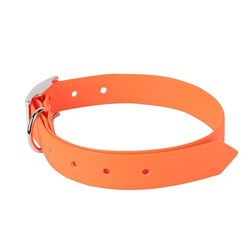 MILISTEN Welpenhalsband Hunde hundekragen für Hunde verstellbare für Haustiere PIPI-Pads für Hunde aus Rindsleder Haustier Hundehalsband Orange von Milisten