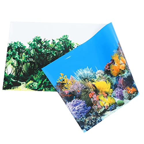 Milisten 1 Blatt Aquarium Hintergrundpapier Tank Tapete Aquarium Zubehör Verdickter Aquarium Hintergrund Abnehmbares Aquarium Hintergrundpapier Austauschbarer Aquarium Hintergrund von Milisten