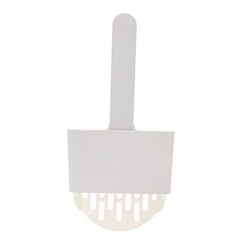 Milisten 1 Set-Box Schaufel für Katzenstreu Reiniger Post Scoop Liner spülbar cat Litter Shovel katzenstreu schippe Katzenklo Set katzenstreu reinigungsset Katzenreinigungsschaufel Abs Weiß von Milisten