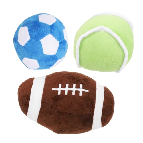 Milisten 1 Set Haustierspielzeug Indoor Fußball Kauspielzeug Für Kleine Hunde Sportspielzeug Mini Fußball Mini Spielzeug Fußbälle Kleiner Hundeball Sportball Kissen Hundefußball von Milisten