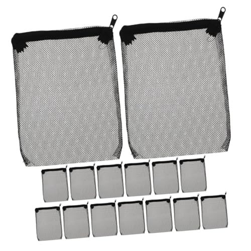 Milisten 15 Stück Wiederverwendbare Netzbeutel mit Reißverschluss für Effektive Aquarienfiltration Polyester Mesh für Wasserqualität und Milisten 15 Stück Wiederverwendbare Netzbeutel mit Reißverschluss für Effektive Aquarienfiltration Polyester Mesh für Wasserqualität und von Milisten